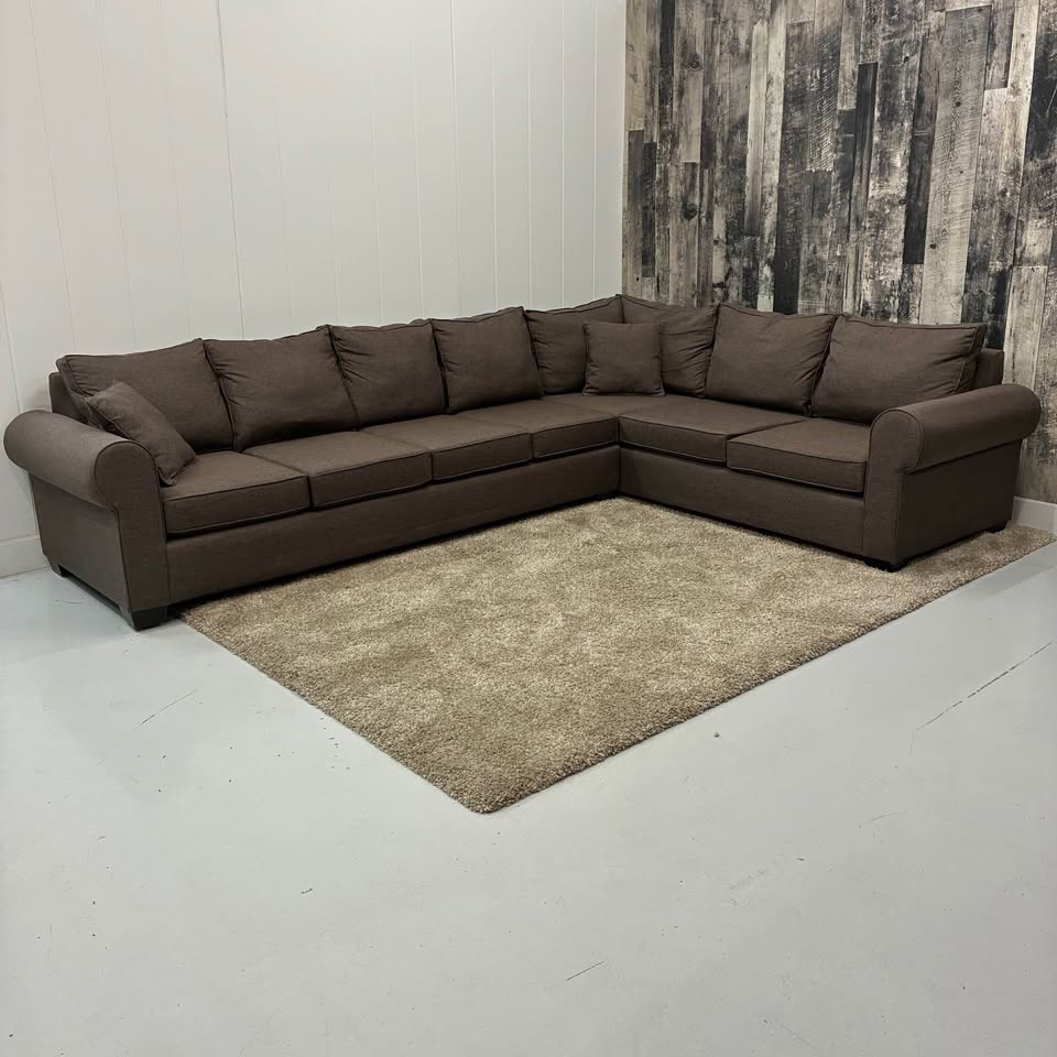 Custom-Built Dark Grey Sectional
